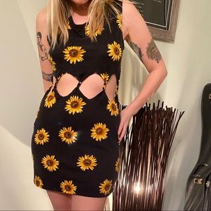 Kendall & Kylie Sunflower Summer Dress